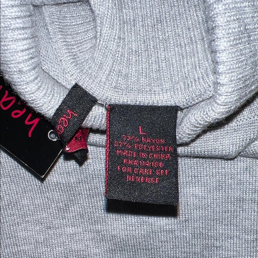 Heart-N-Crush Gray Cold Shoulder Turtleneck Sweater - Picture 8 of 9